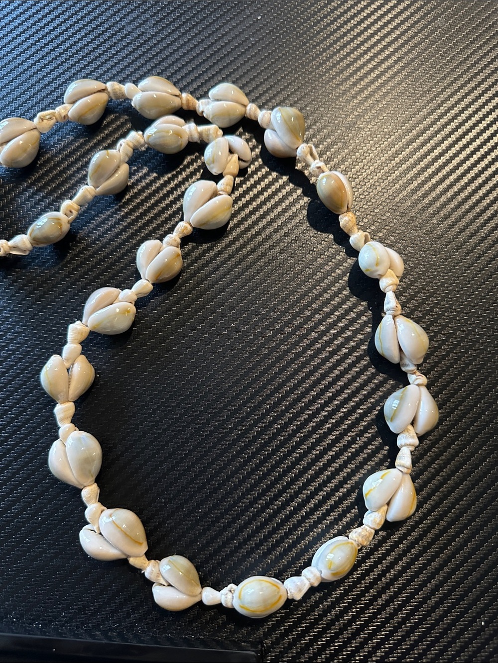 Handmade White Shell Beaded Necklace - Natural Beach Jewelry